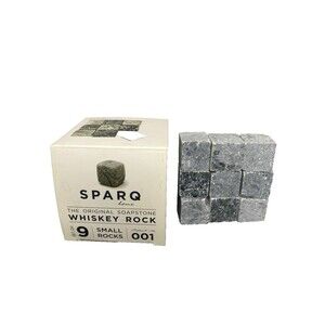 SPARQ The Original Soapstone Whiskey Rocks Beverage Chilling Stones Tea Coffee